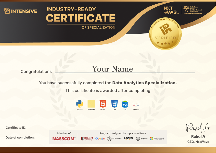IRC certificate