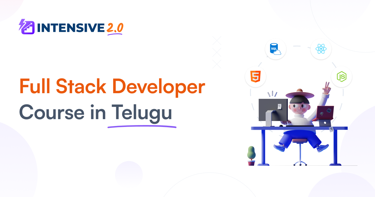 Learn Full stack developer course in Telugu | with Job Support